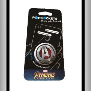 Marvel Avengers Infinity War PopSockets Phone Grip & Stand - Silver